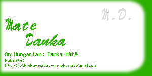 mate danka business card