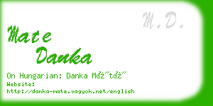 mate danka business card